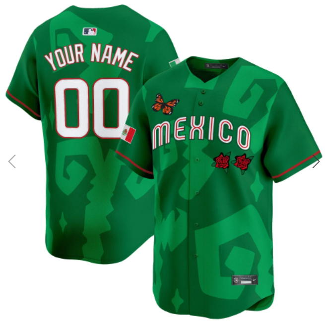 2025 Mexican Heritage x Sentrock  green Vapor Premier Limited Custom Jersey